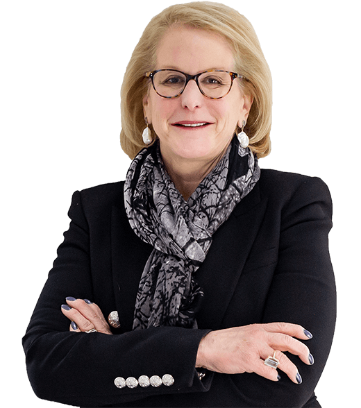 family law lawyer Caron Graff with folded arms