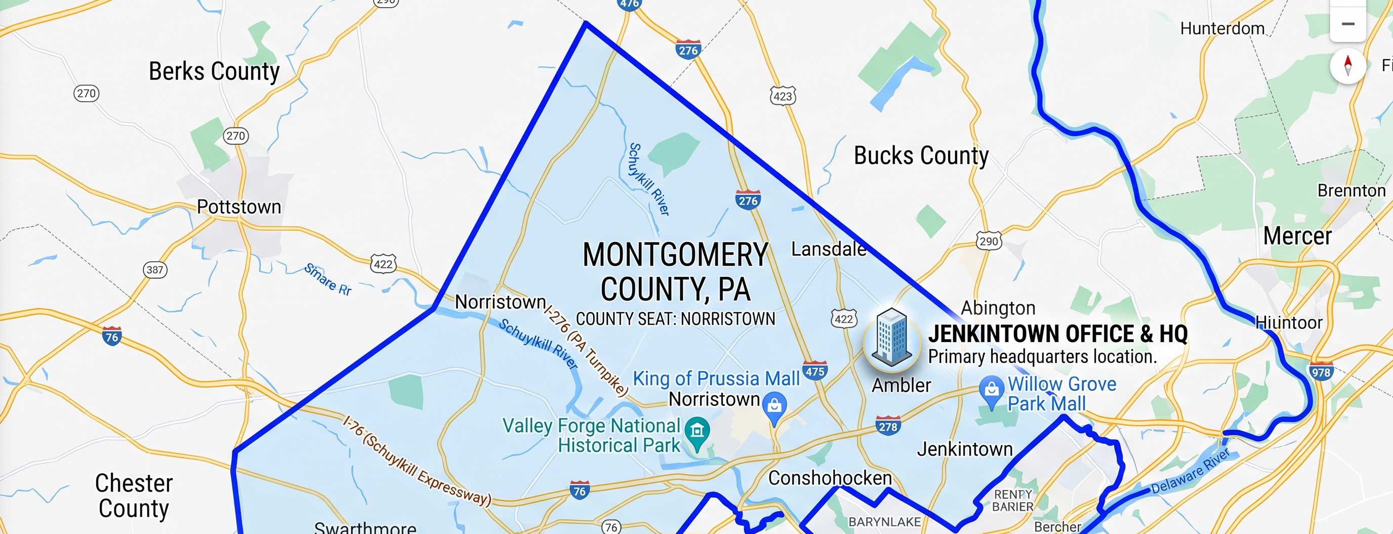 montgomery county area map